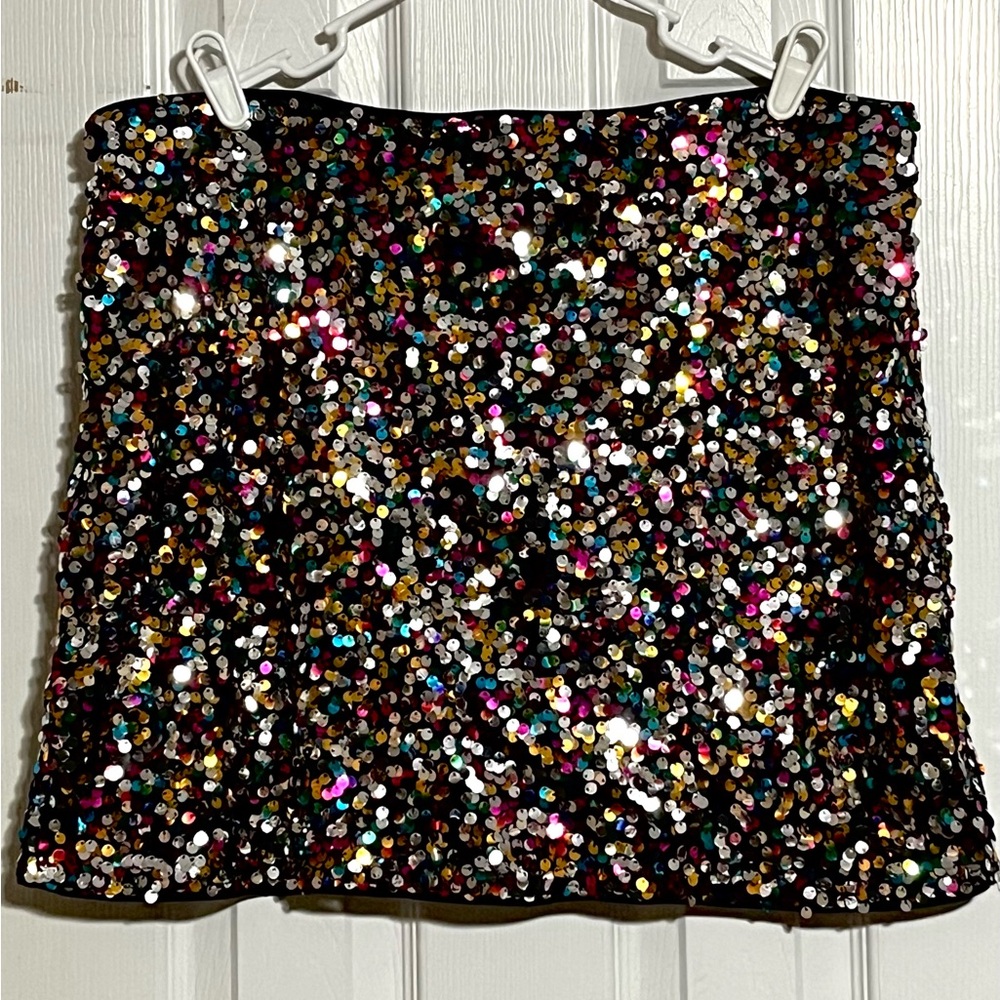 Dazzling Sequin Mini Skirt
